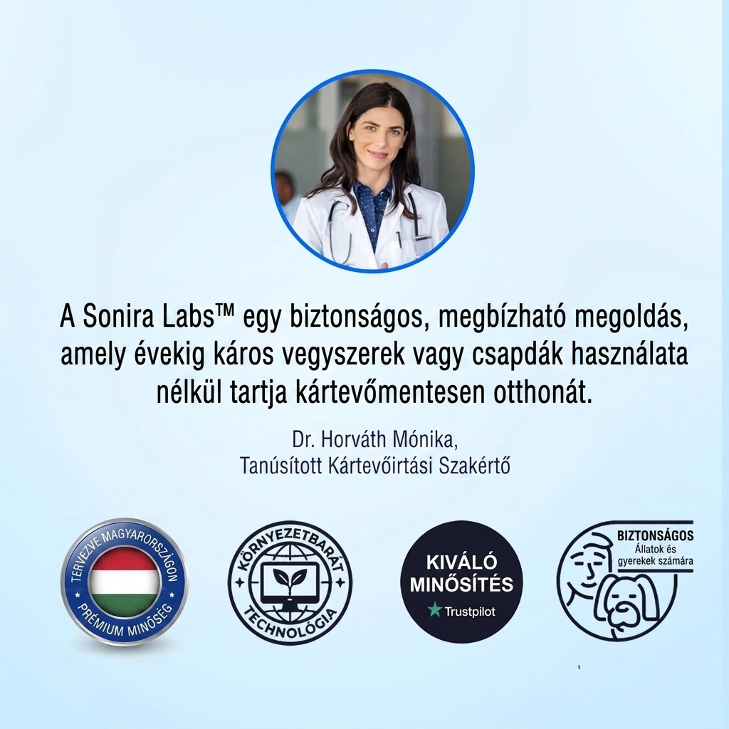 Sonira Labs™ — Ultrahangos kártevőriasztó